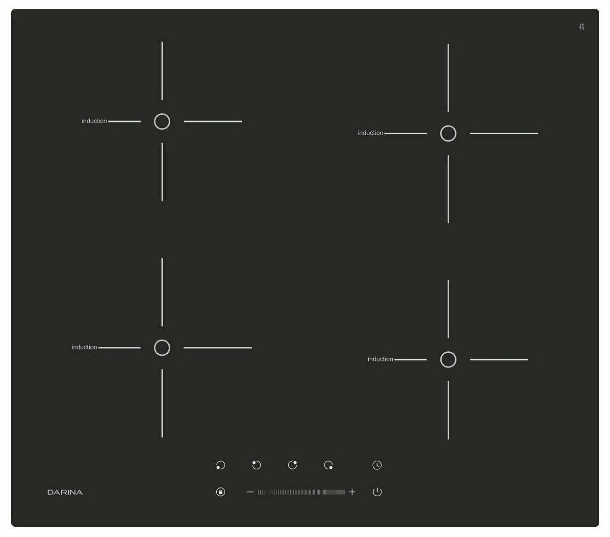 Индукционная варочная поверхность Darina PL EI313 B черный