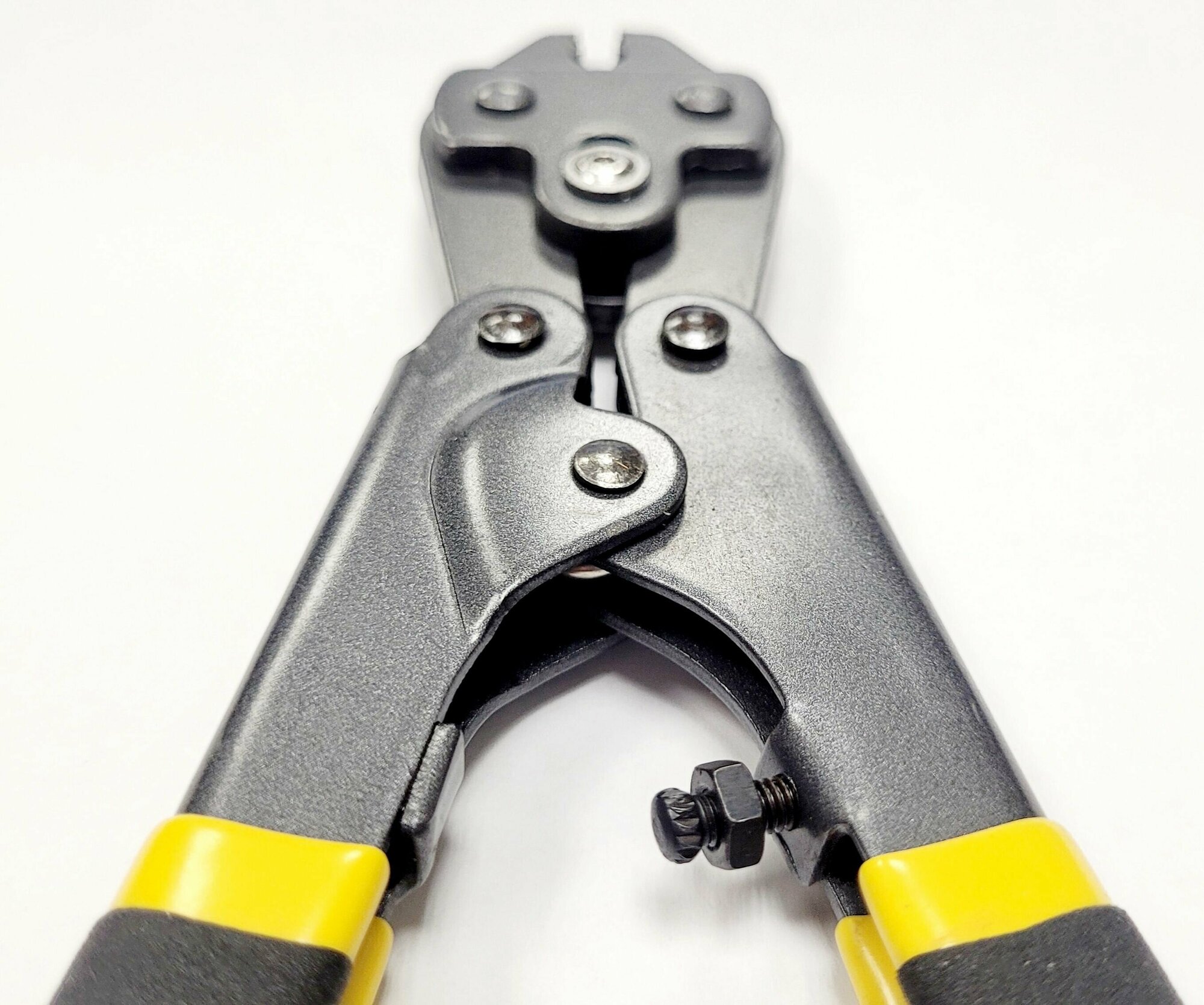 Инструмент обжимной, GC CRIMPING PLIERS 8.3" 210 мм, цв. Чёрно-Желтый, GC-8,3