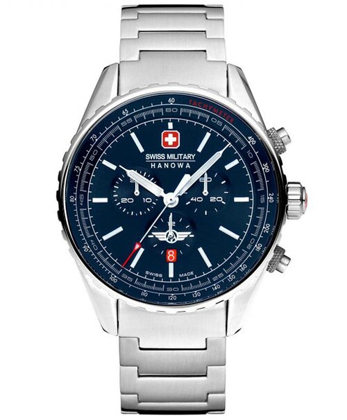 Наручные часы Swiss Military Hanowa Air Air Afterburn Chrono, синий, серебряный