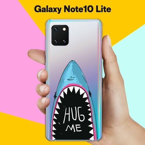 Силиконовый чехол Акула на Samsung Galaxy Note 10 Lite силиконовый чехол на samsung galaxy note 10 самсунг ноут 10 silky touch premium с принтом i желтый