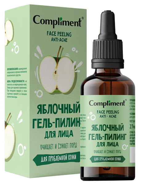 Гель-пилинг для лица Compliment Яблочный Anti-Acne 27 мл