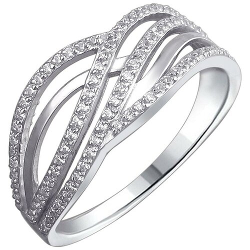 фото Эстет кольцо с 96 фианитами из серебра 01к155305, размер 19.5