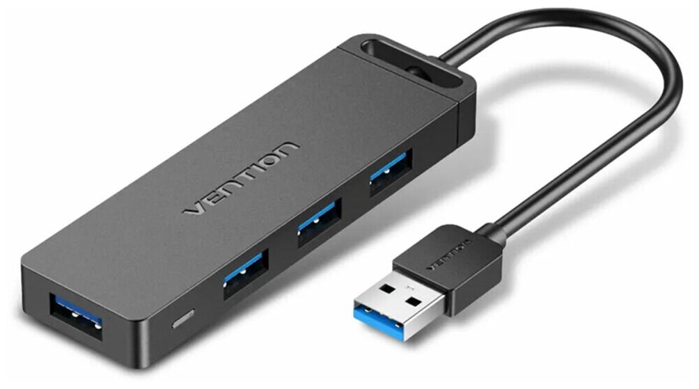 Концентратор VENTION OTG USB 3.0 на 4 порта Черный