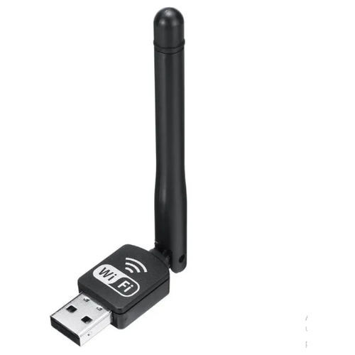 Внешний беспроводной Wi-Fi Wireless 802. llN адаптер USB 2.0 с антенной/BLACK