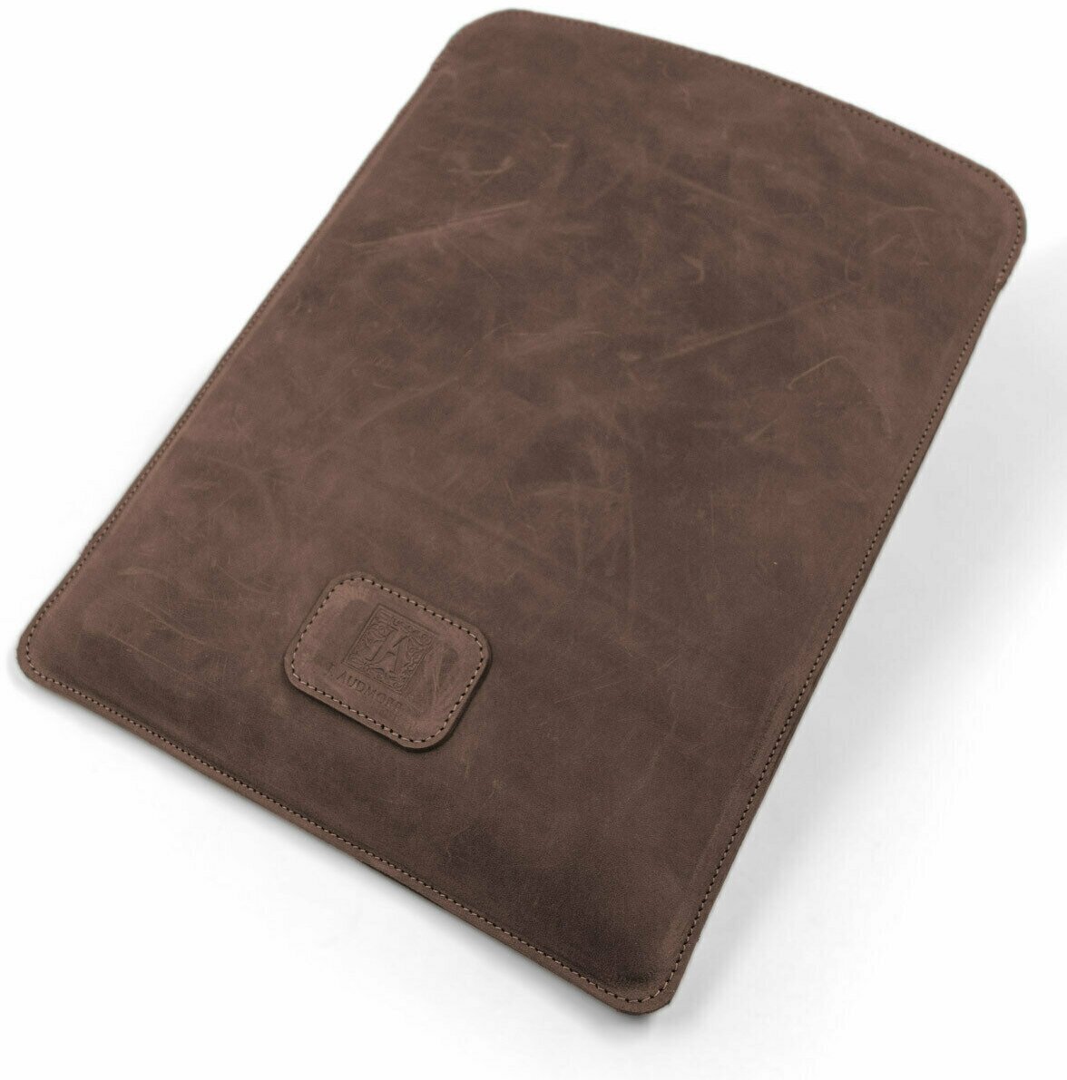 Кожаный чехол - карман J.Audmorr для Macbook 13 Air/Pro / ноутбука 13-13.3", с размерами до 315 х 212 х 16 мм, коричневый, NewBridge 13 Brown