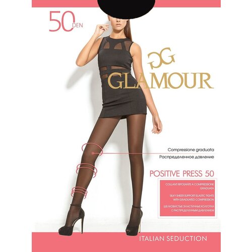 колготки glamour positive press 50 den размер 4 черный Колготки Glamour Positive Press, 50 den, размер 4, черный