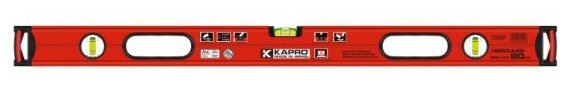 Уровень магнитный Plumbsite Hercules 80 см Kapro 986-41РМ-80 - фотография № 6