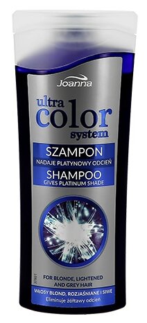 фото Joanna шампунь Ultra Color System Hair silver and platinum для светлых и седых волос