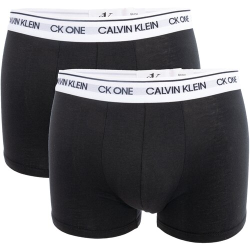 Трусы боксеры CALVIN KLEIN, средняя посадка, размер L, черный, 2 шт.