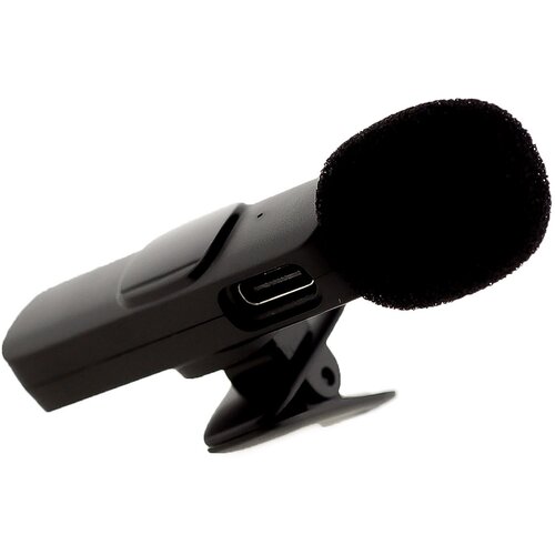 Беспроводной микрофон петличный JBH K9 для iPhone, iPad, Lightning, черный петличный проводной микрофон kakusiga 2 метра разъем lightning черный
