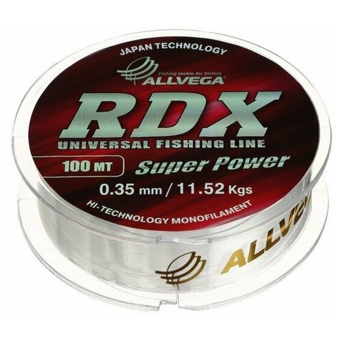 фото Леска "allvega" rdx universal 0.35мм, 100м