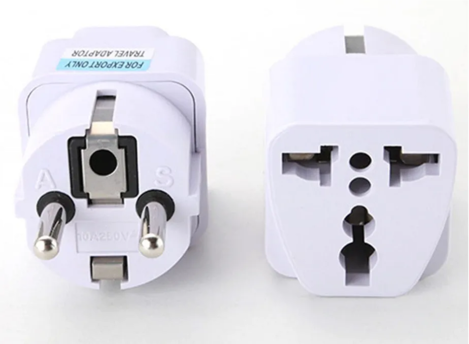 Универсальный сетевой переходник UK / US на евро-розетку EU / трэвэл адаптер / travel adaptor / переходник с китайской розетки