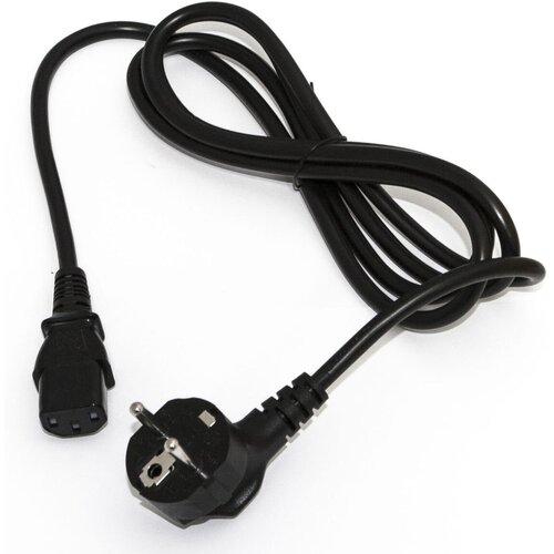 Шнур питания Hyperline PWC-IEC13-SHM-3.0-BK C13-Schuko проводник:3x1.0мм2 3м 250В 10А (упак:1шт) черный кабель питания hyperline c13 schuko проводник 3x0 75мм2 1м 250в 10а упак 1шт черный