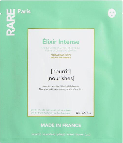 Rare Paris Питательная тканевая маска для лица Elixir Intense 1 шт