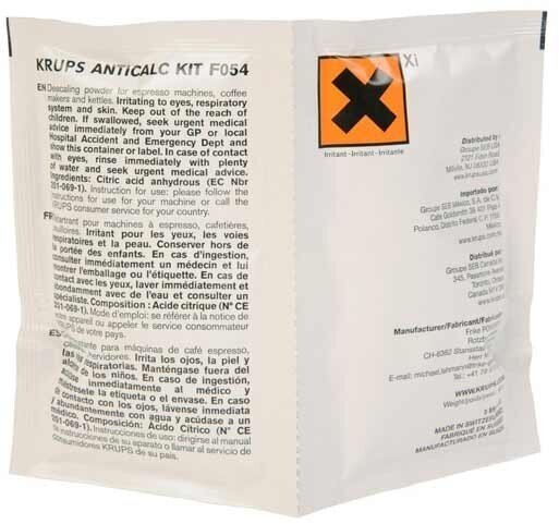 Средство для удаления накипи Krups Anticalc Kit (Из Финляндии) - фотография № 2