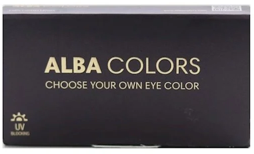 Цветные контактные линзы Alba Colors Cristal 3 месяца / -5.00 / 8.6 / 14.5