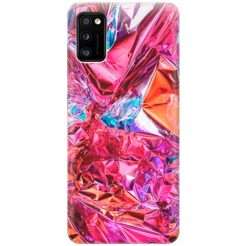 фото Re:pa накладка transparent для samsung galaxy a41 с принтом "розовая фольга"