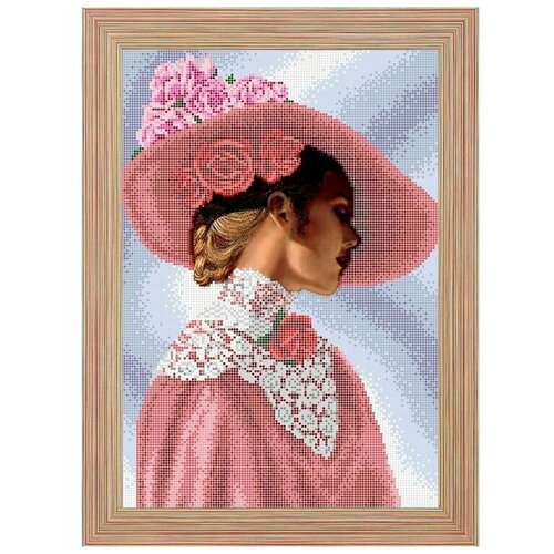 Рисунок на ткани RK LARKES Дама в шляпке, 37,7x26 см