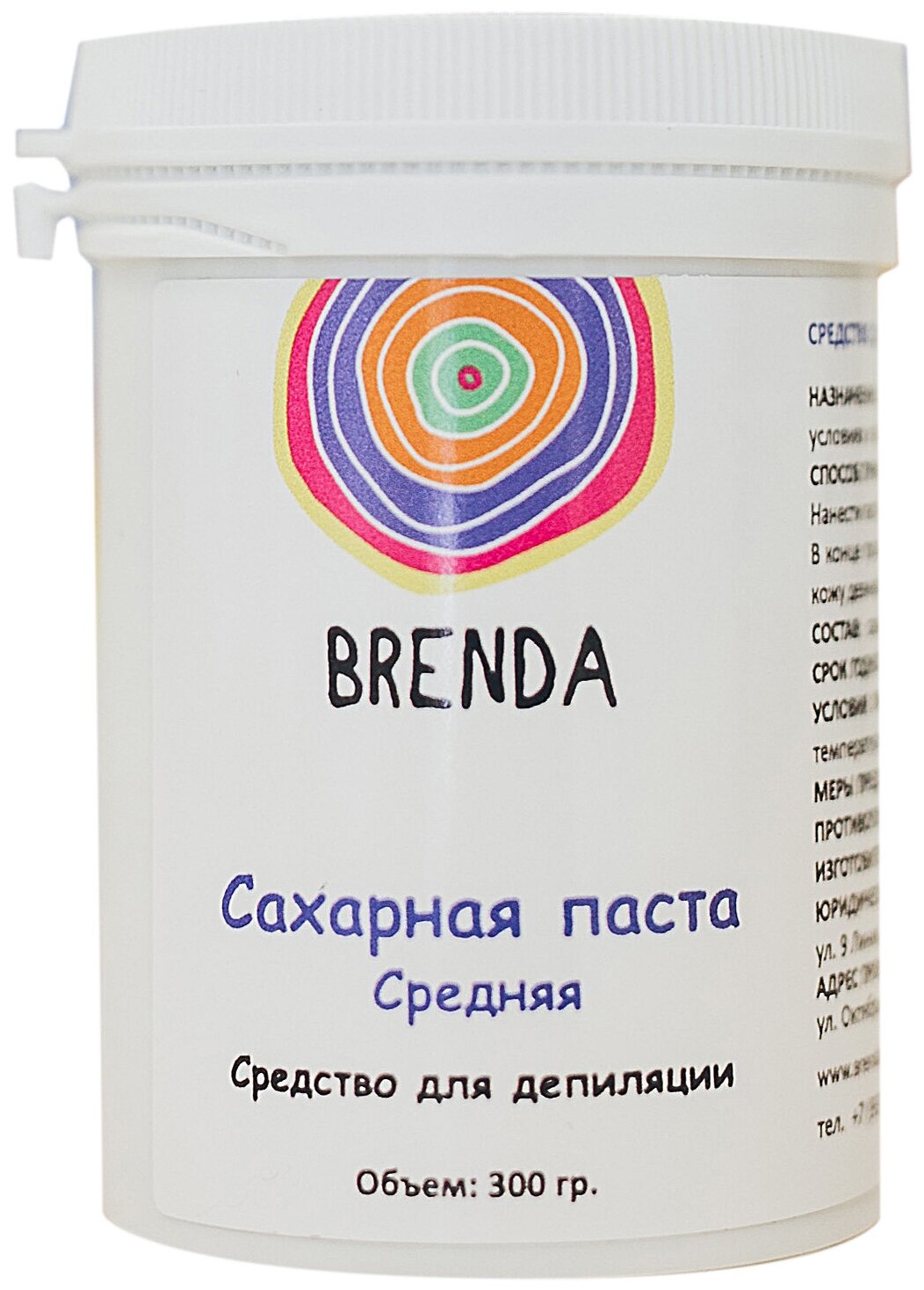 Brenda Паста для шугаринга средняя 300 г