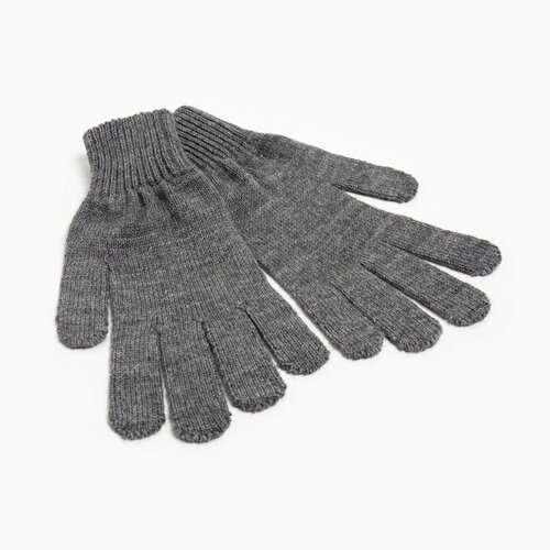 Перчатки Бараноwool, серый перчатки бараноwool размер универсальный голубой