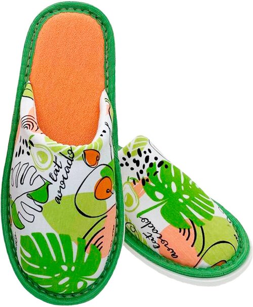 Тапочки ivshoes, размер 40-41, зеленый, оранжевый