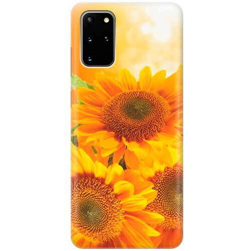 фото Re:pa накладка transparent для samsung galaxy s20+ с принтом "три подсолнуха"