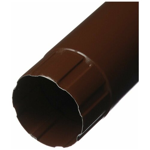 Труба водосточная металлическая d90 мм 3 м коричневая RAL 8017 труба водосточная цвет шоколадно коричневый ral 8017 d 100 мм х 1 м