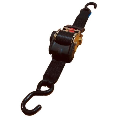 Самозатягивающийся ремень крепления груза 50 мм, 3 м, крюк-крюк, разрывная нагрузка 1500 кг.