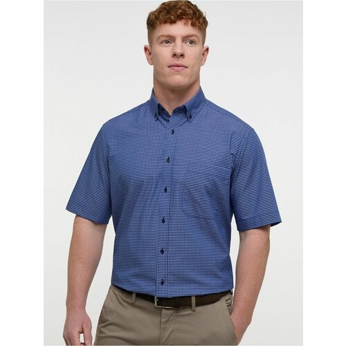 фото Рубашка eterna, размер 54, синий