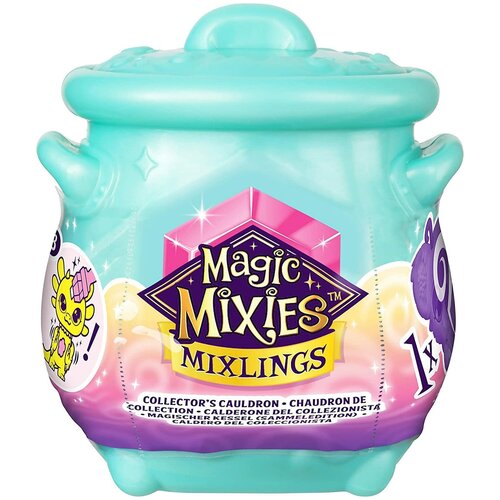 Новинка мини волшебный котел Magic Mixies Mixlings Collector Cauldron серия Power Unleashed бирюзовый