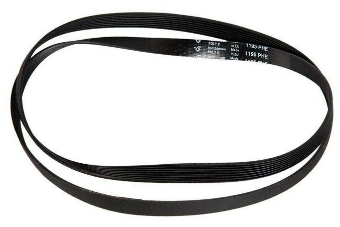 фото Ремень для стиральной машины Indesit, Ariston, Hotpoint черный 1195 H7 PHE WN746, 089652, BLH127UN, 1195 H7,1195 H7 EL ,1195 РНЕ