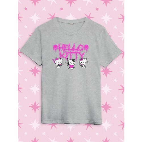 фото Футболка design heroes, размер 2xl, серый