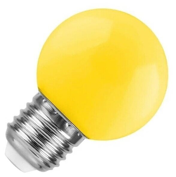 Лампа светодиодная FOTON LIGHTING FL-LED DECO-GL45 1W E27 YELLOW