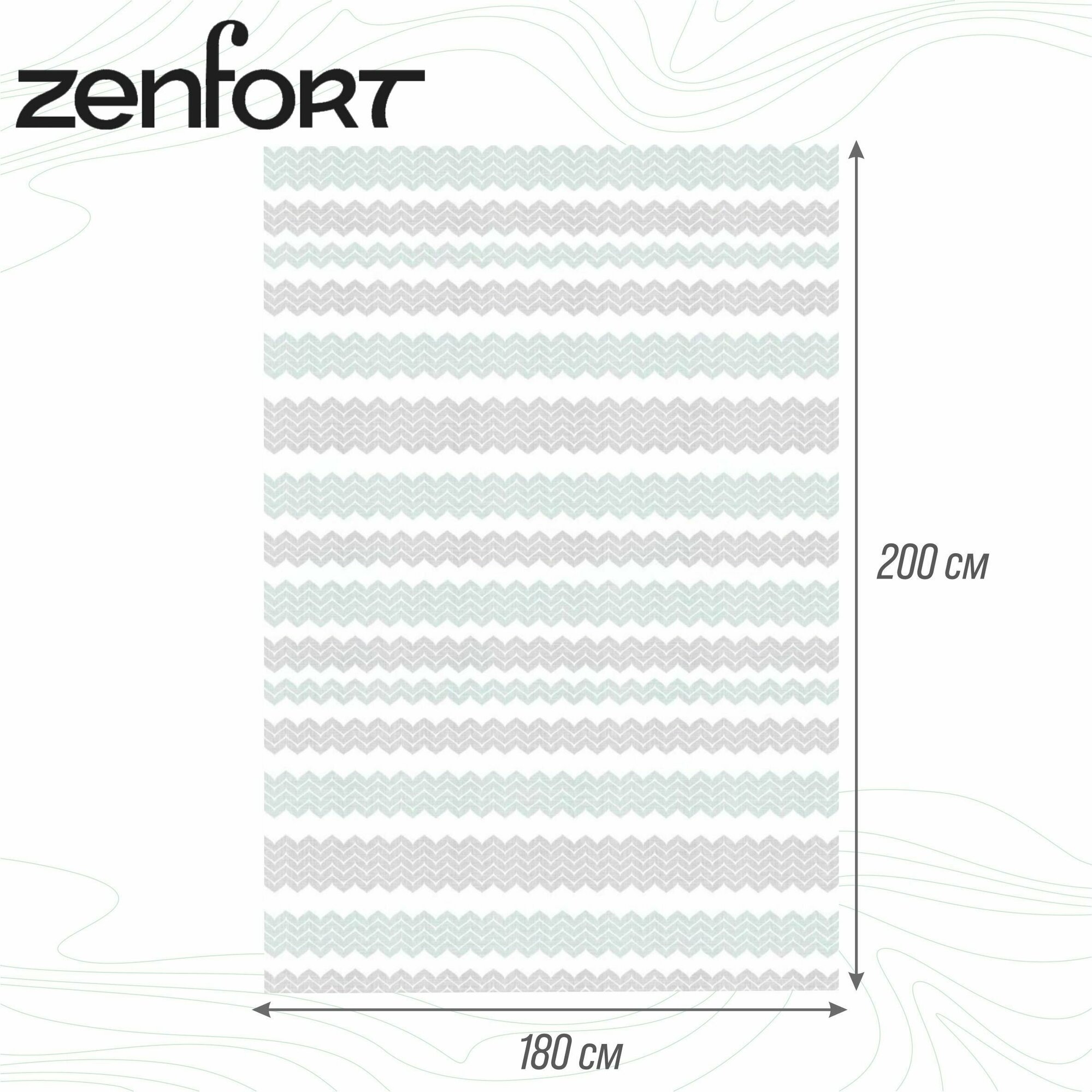 Штора для ванной Zenfort полиэстер 180х200см