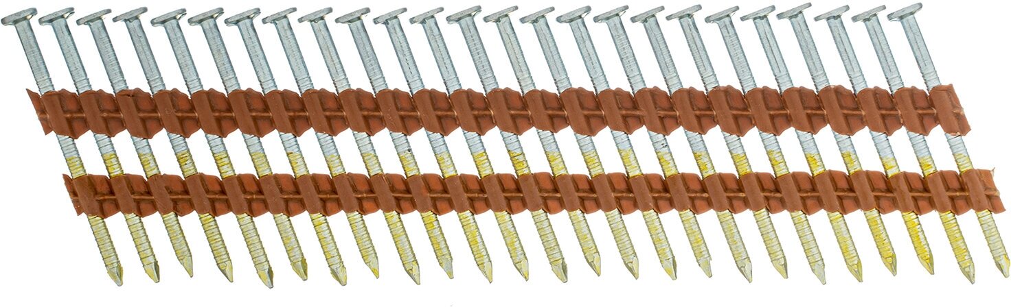 Гвозди Denzel для пнев. нейлера (оцинк.), длина - 50 мм, диам. - 2,9 мм, 2000 шт. 57682 - фотография № 2