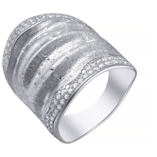 фото Element47 широкое ювелирное кольцо из серебра 925 пробы с кубическим цирконием r28720-y_ko_001_wg, размер 20