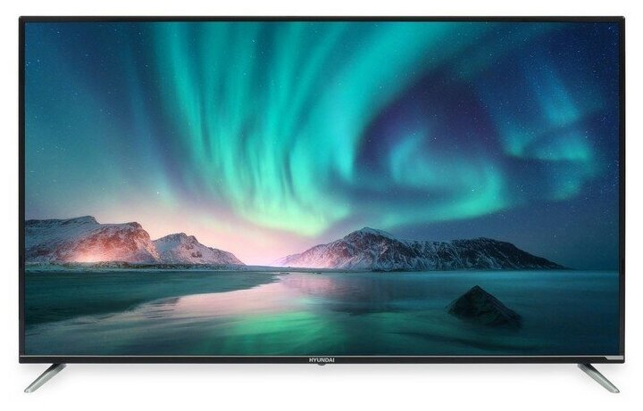 Телевизор Hyundai H-LED55BU7008, 55",3840x2160, DVB/T2/C/S2, HDMI 3, USB 2, Smart TV, черный