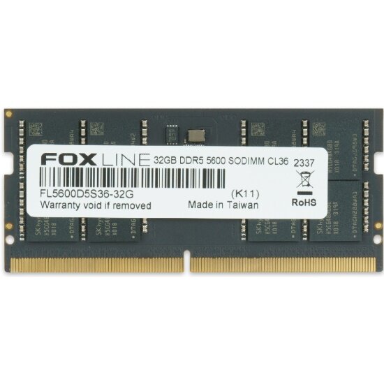 Оперативная память Foxline SO-DIMM 32GB DDR5-5600 (FL5600D5S36-32G)