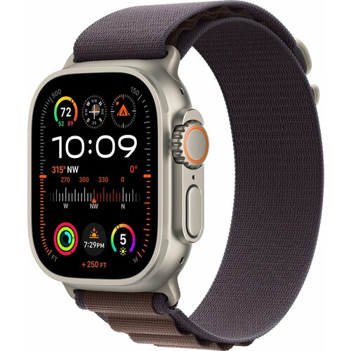 Умные часы Apple Watch Ultra 2 49 мм Titanium Case GPS Cellular Indigo Alpine Loop 9397000₽