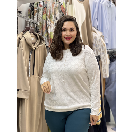 Джемпер, размер 48, бежевый