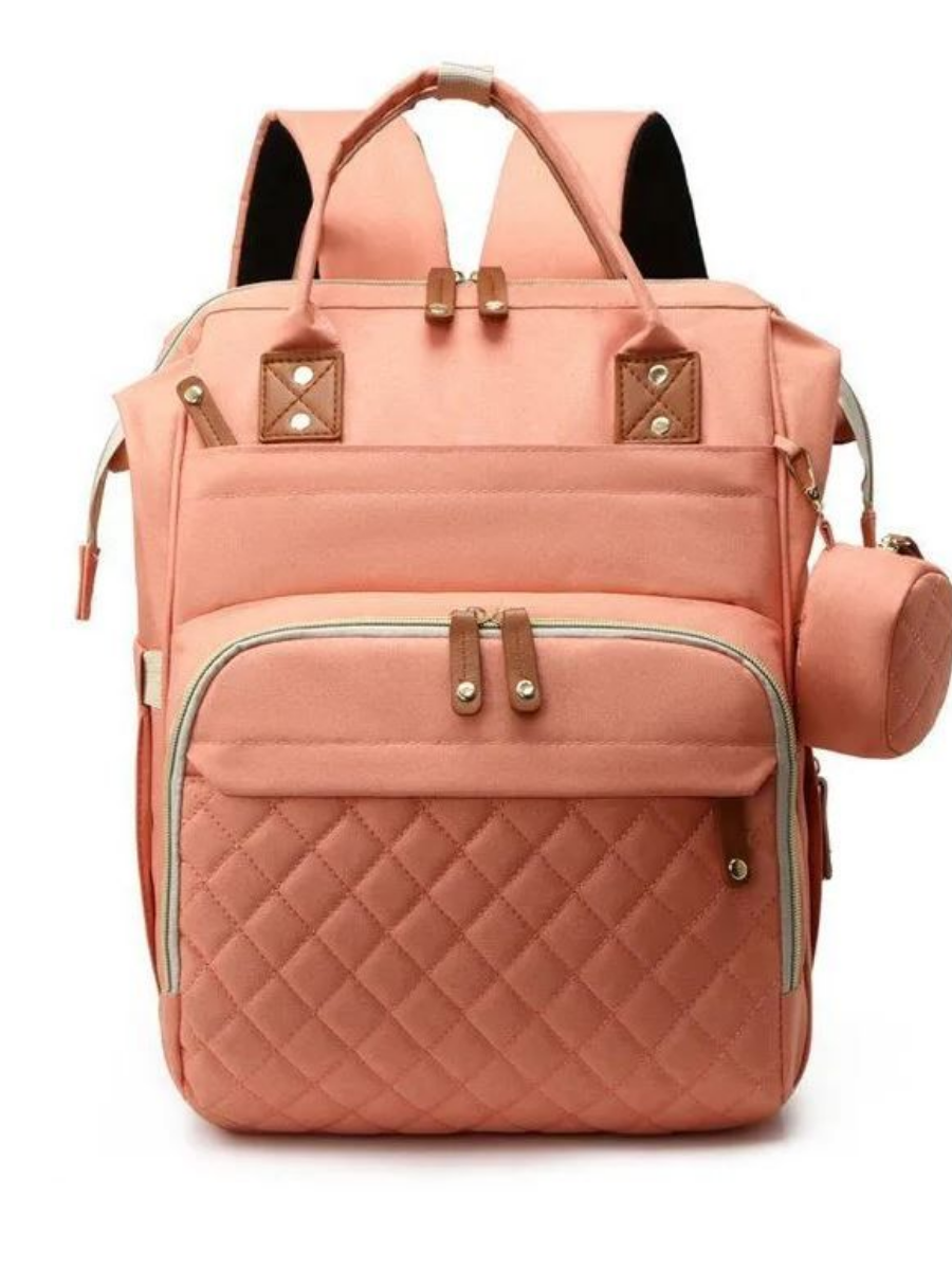 Рюкзак для мамы/Сумка-рюкзак универсальный женский, розовый
