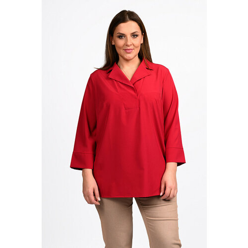Блуза SVESTA, размер 60, красный блуза svesta размер 60 красный