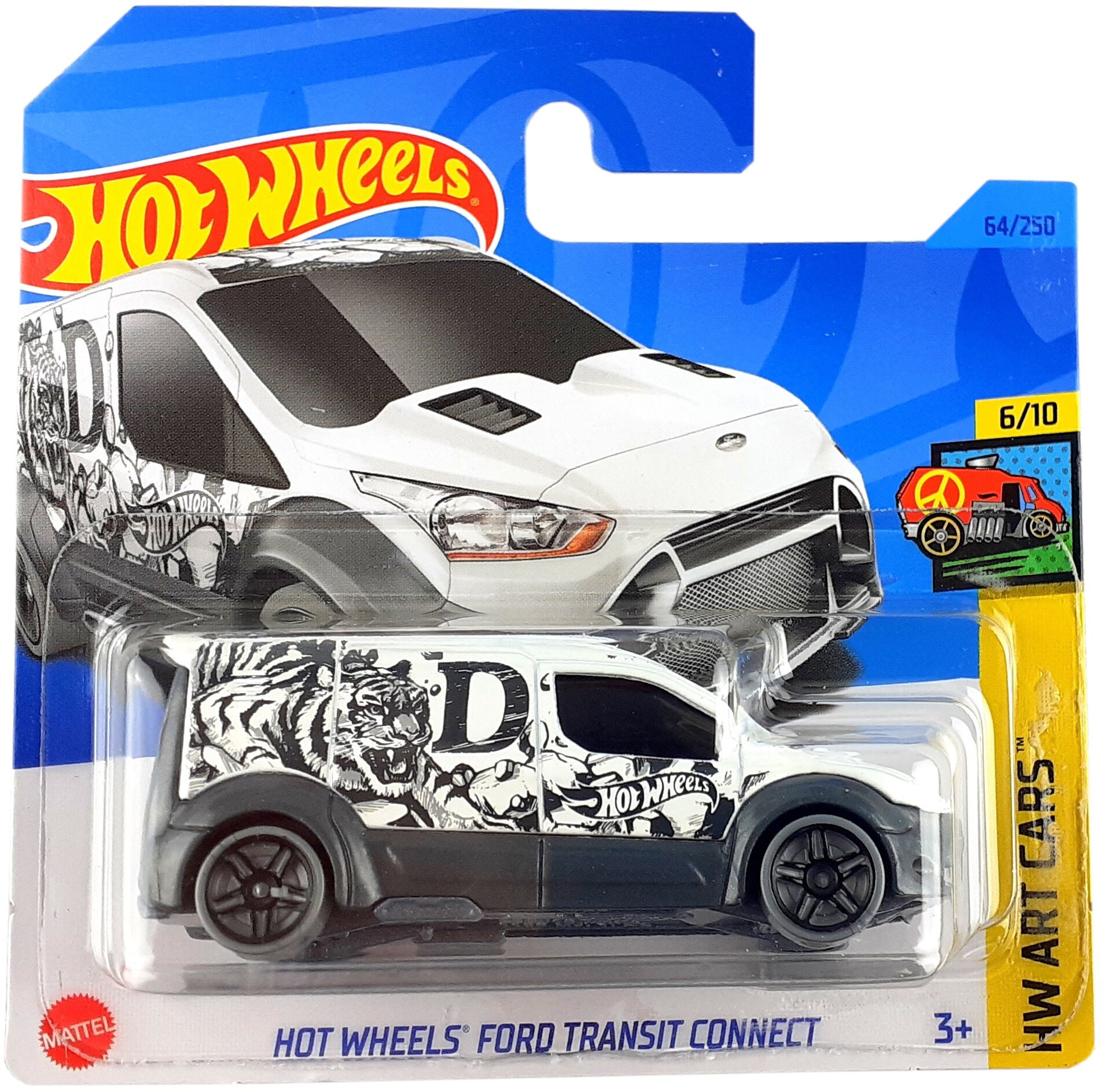 Hot Wheels Машинка базовой коллекции HOT WHEELS FORD TRANSIT CONNECT белая 5785/HKH50