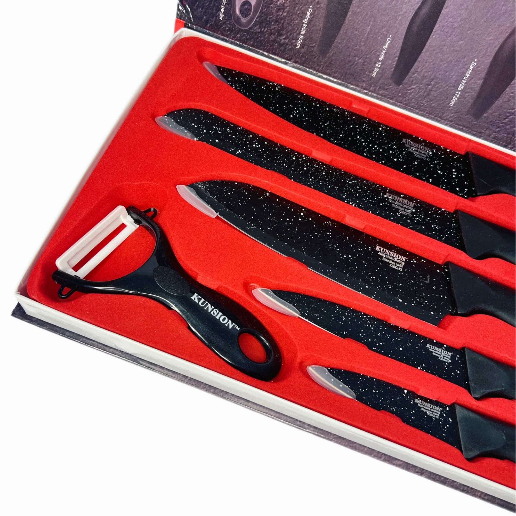 Набор ножей / 6 Предметов / набор ножей подарочный / набор ножей для кухни