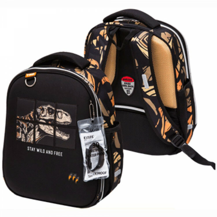 фото Ранец для мальчиков школьный (deVENTE) Choice Lite. T-Rex + часы 38x29x17см арт.7033425