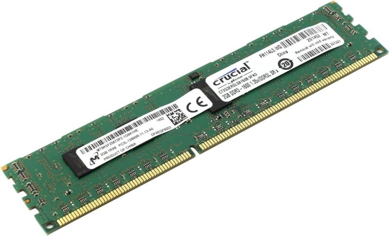 Оперативная память Crucial CT2G3ERSLS8160B DDRIII 2GB