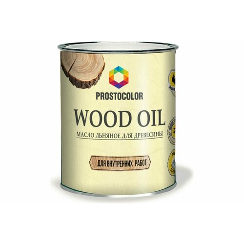 Простоколор Масло льняное для древесины WOOD OIL, 2,2 л, 95845