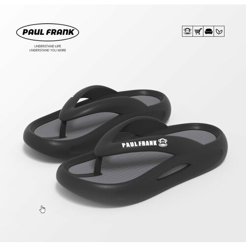 фото Вьетнамки paul frank, размер 44/45, черный, серый