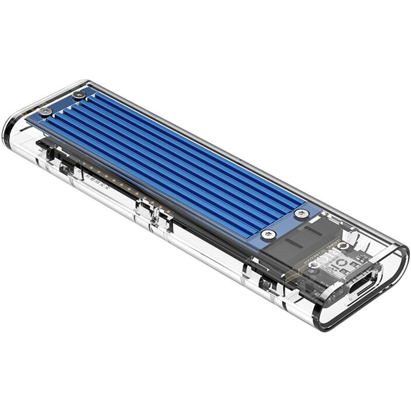 Корпус для HDD/SSD ORICO M.2 SSD TCM2M-C3 синий/прозр (ORICO-TCM2M-C3-BL)