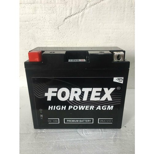 АКБ Мото 12 В 12 А/ч п. п. Fortex AGM ток 125 150 х 70 х 130 FORTEX VRLA 1212.1 | цена за 1 шт